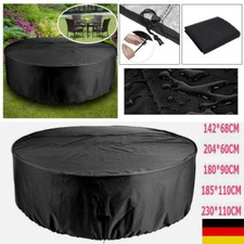 Abdeckung Schutzhülle Abdeckplane Sonneninsel Plane Hülle Gartenmöbel Rund Oval