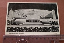  alte Karte - Modell vom Deutschen Stadion  - Nürnberg 