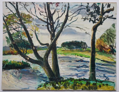 Gemälde öl landschaft moor - gemälde,