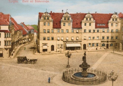 Torgau markt mit - torgau,