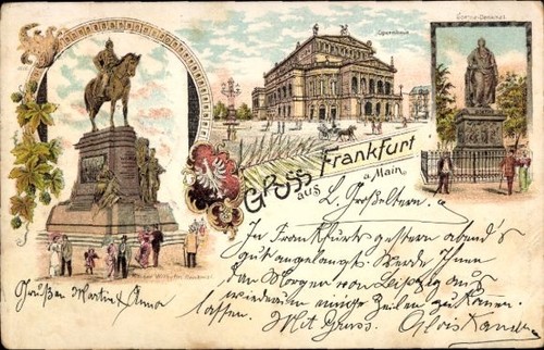 Litho frankfurt main - frankfurt, am