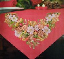 Stickvorlage, Kreuzstich, " wunderschöne Weihnachtsgirlande mit Früchten     "  