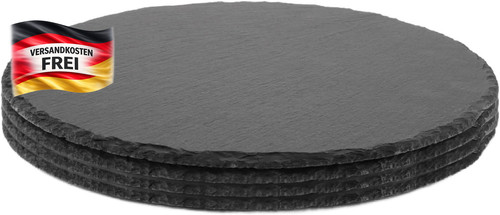Schiefer servierplatte 25cm - schiefer,