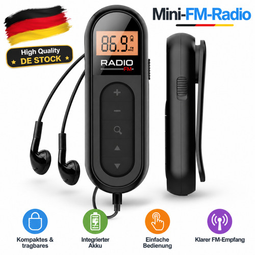 Tragbares radio mini - tragbares, fm-radio