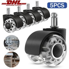 Bürostuhl Rollen 11x22MM leise & kratzerfrei Universal Hartbodenrollen Stuhlroll