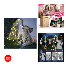 Elefant statue solar licht - elefant,