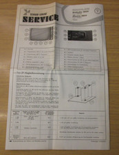 Schaub Lorenz Service Weltecho Illustra 3059, Schaltplan 3 Blatt, RETRO