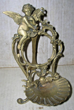 Alter Taschenuhr Ständer Halter Messing Höhe 17 cm Taschenuhrständer