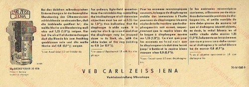 Veb carl zeiss - jena, kleine