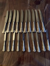 Wellner Speisemesser 20 Stück Versilbert Gebraucht Vintage