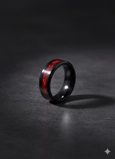 Neu Premium Mann Stahl rot