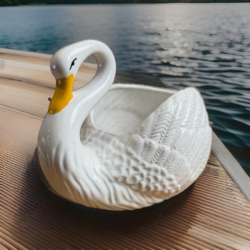 Vintage schwan pflanzschale - vintage,