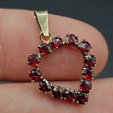 Granat Anhänger 333 Gold 8k