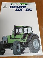 Prospekt Deutz Fahr DX 85 Sprache: D  Traktor Schlepper B