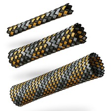 VIABLUE ORANGE Fabric Braided