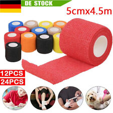 24X Elastische Binden Selbsthaftende Haftbandagen Fixierbinde Kohäsiv Verband DE