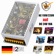 Einbaunetzteil AC/DC Schaltnetzteil 230V AC auf DC 24V 10A 240W Transformator