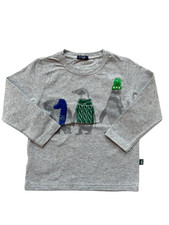 Il Gufo Grey Penguin T-Shirt
