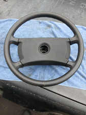 40 cm Lederlenkrad schwarz