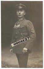 Portrait Fahnenträger Scharnhorstbund Ringkragen Uniform Zeitz AK SELTEN 0687