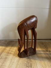 Deko Holzfigur Rehkitz - Räucherstäbchen-/Wunderkerzenhalter - Massivholz