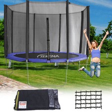 Terena® Premium Ersatznetz Sicherheitsnetz für Trampolin 305 cm mit 8 Stangen