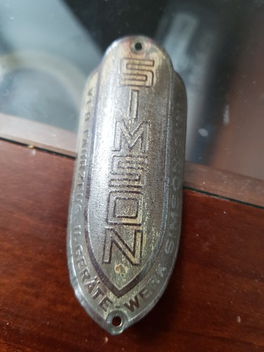 Steuerkopfschild simson werk - simson,