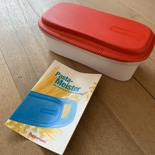 Tupperware - Pasta-Meister - Nudelkocher für die MW - 1,9 L - Weiß/Rot -  Neu