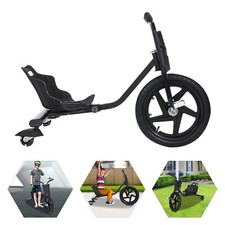 Drift Dreirad Pedal Drift Trike Drift Kart für Kinder, Pedal Go Kart Schwarz