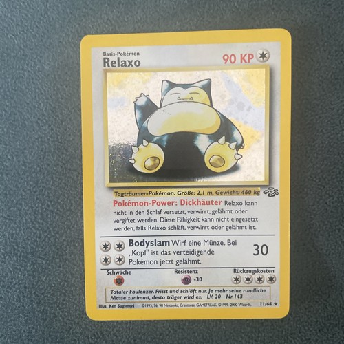 Pokémon karte relaxo - pokémon,