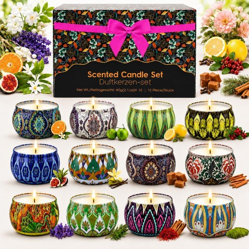 Duftkerzen geschenkset 12er - geschenkset,