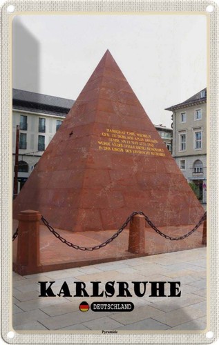 Blechschild 18x12 karlsruhe - blechschild,