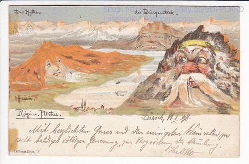 Künstlerkarte berggesichter - ,,