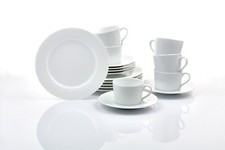 Retsch Arzberg HEIKE WEISS Kaffeegeschirr 18teilig für 6 Personen Porzellan rund