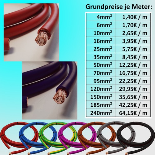 Batteriekabel h07v mm - h07v-k, Ø