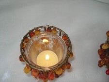 3 Kleine Windlichter  für Motivkerzen oder Teelichter Dekoration