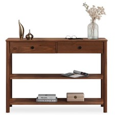 Konsolentisch schmal mit Schubladen schmales Regal Flur Möbel