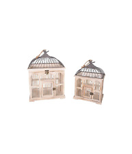 Vintage-Vogelkäfig - Antikweiß - Anticline Frankreich