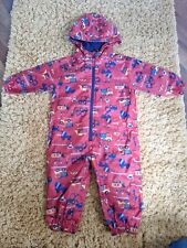 Matschanzug Einteiler Gr. 92 98 Baustellen Fahrzeuge 