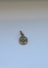 • Fossil • Kreuz Anhänger Beidseitig Tragbar Stainless Steel Gold 20mm TOP