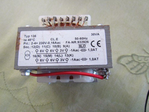 Trafo 6v - 30, 3v,