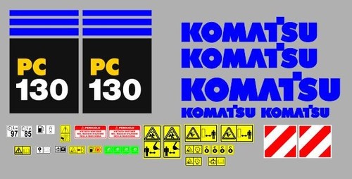 Komatsu 130 aufkleber - 2,