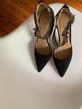 High Heels Stiletto schwarz Gr. 8 / Gr. 42 - Animal Print