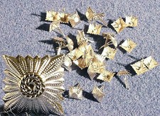 30 Sterne für Schulterstücke - Rangabzeichen, Original DDR, Deutsche Reichsbahn