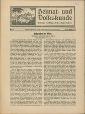 Heimat und Volkskunde. Beilage