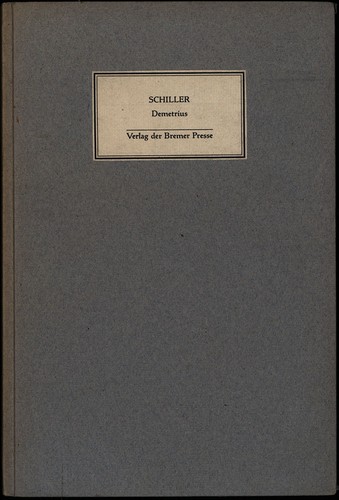 Schiller demetrius - schiller,,