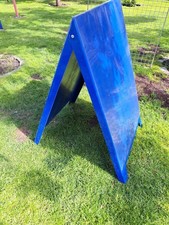 Verkaufsaufsteller blau 60 cm breit 100 cm hoch