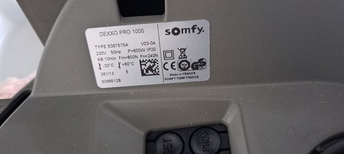 Somfy dexxo pro - dexxo, 1000
