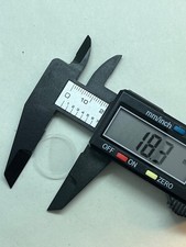 #935 NEU NOS ORIGINAL CARTIER 18,3mm GLAS UHRENGLAS CRYSTAL SEALED