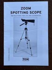 TCM Zoom Spotting Scope  - Instructions for Use